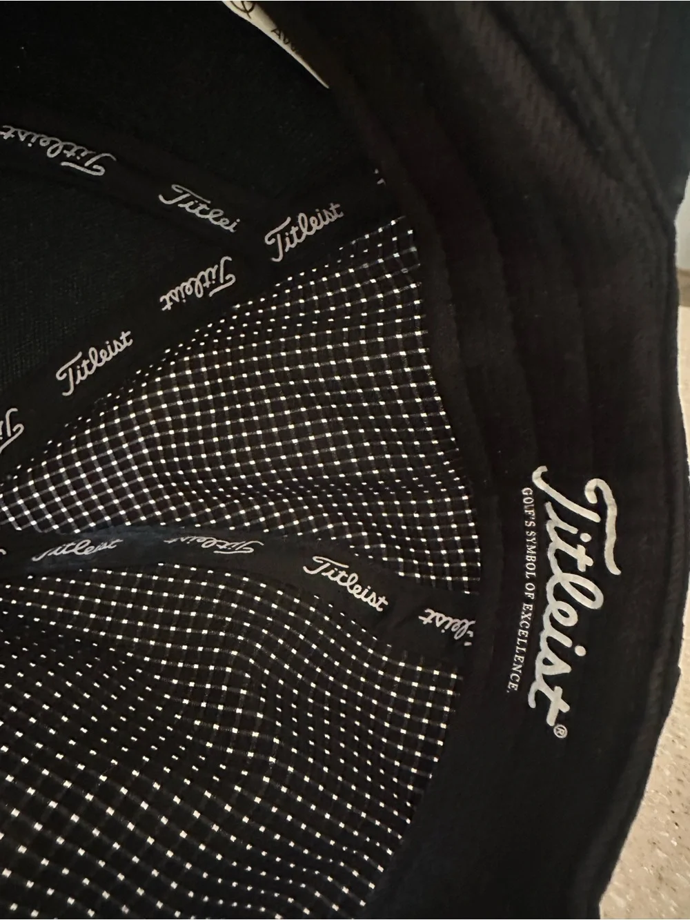 Titleist Black and Gray Patch Golf Cap
